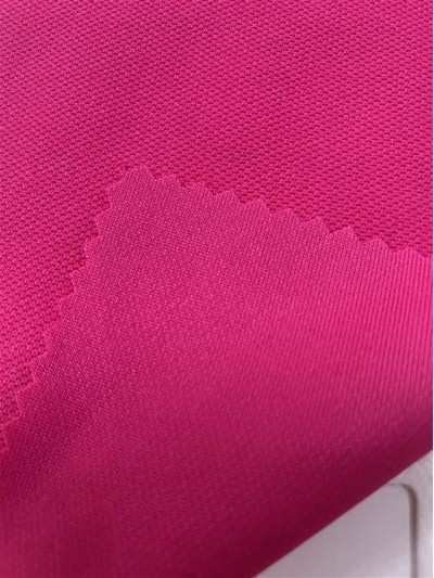 ZJ-DC S0032 Full silk pique Weight: 150GSM Width: 185CM Composition: 100%Polyester Moisture wicking detail view-4